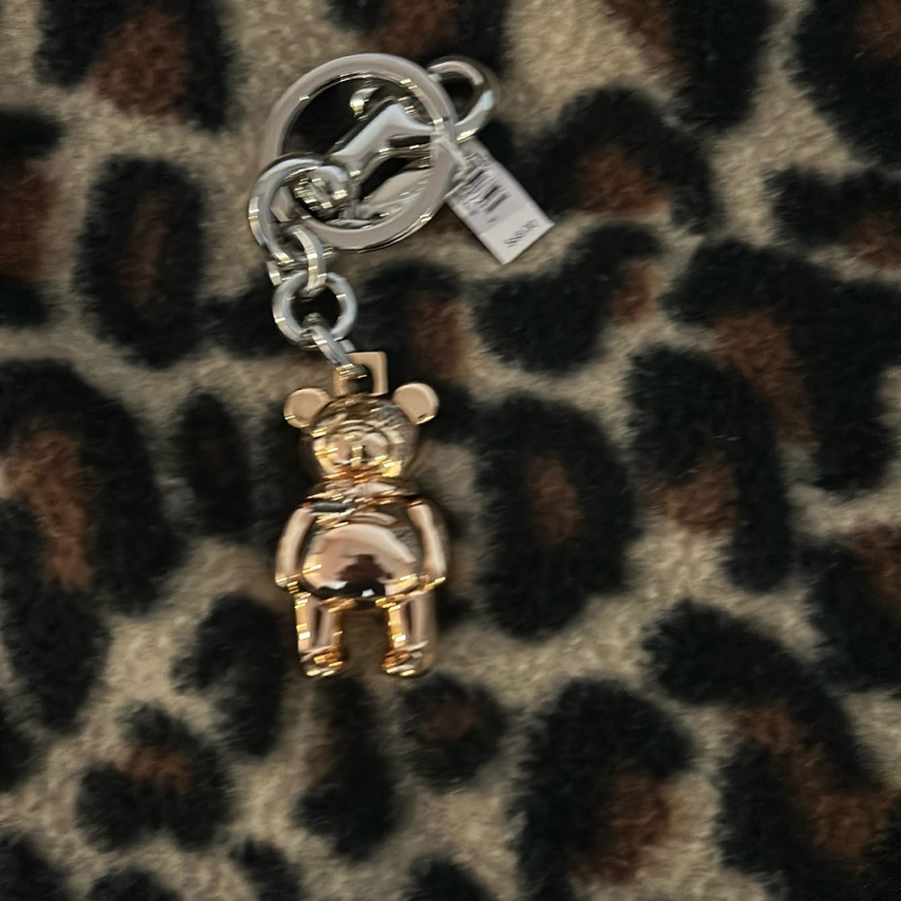NWT Coach bear bag charm